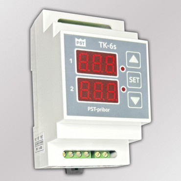 Терморегулятор ТК-6s (smart) PST двухканальный с 2-мя датчиками t (2х16А) Терморегулятор ТК-6s (smart) PST двухканальный с 2-мя датчиками t (2х16А)